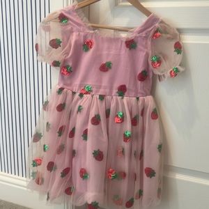 Little girl strawberry dress